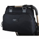 Baby on board- sac a langer - sac urban classic black - 2 compartiments a large ouverture zippée - 7 poches - sac repas - tap…