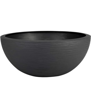 Pot de fleur EDA Plastique Rond Graphit Up Gris anthracite Ø 40 cm 14,9 L