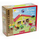JEUJURA - Ferme en bois avec Tracteur et Animaux - 140 pcs