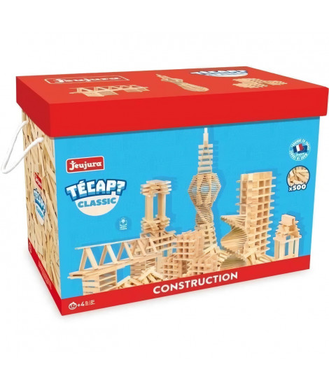 JEUJURA Tecap  Classic - 500 planchettes en bois - jeu de construction