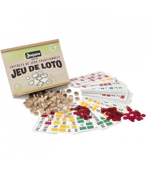 JEUJURA Jeu De Loto - Coffret En Bois