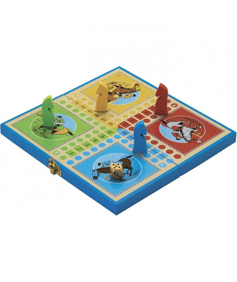 Jeu des petits chevaux - coffret en bois - l'Arbre a jouer - 66340