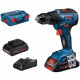 Perceuse-visseuse Bosch Professional GSR 18V-55 + 2 batteries ProCore 4,0Ah + L-BOXX - 06019H5204