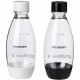 SODASTREAM Bouteille de gazéification Fuse 0.5 L blanc, noir - Lot de 2