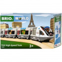 Train TGV INOUI SNCF - BRIO - Circuit en bois - des 3 ans - 36087
