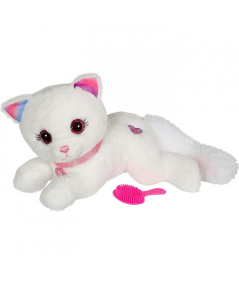 Peluche - Gipsy Toys - Chat Cuty Bella Fashionista - 30cm - Blanc Rose