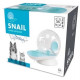 Distributeur d'eau avec filtre M.PETS SNAIL - 2800ml - 30 x 13 x 23.8 cm - Blanc, Bleu et Transparent