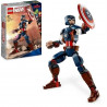 LEGO Marvel 76258 La Figurine de Captain America avec Bouclier, Jouet et Décoration Avengers