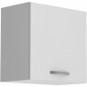 OSLO Meuble haut 1 porte - Blanc - L 60 x P 36 x H 58 cm