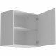 OSLO Meuble haut 1 porte - Blanc - L 60 x P 36 x H 58 cm