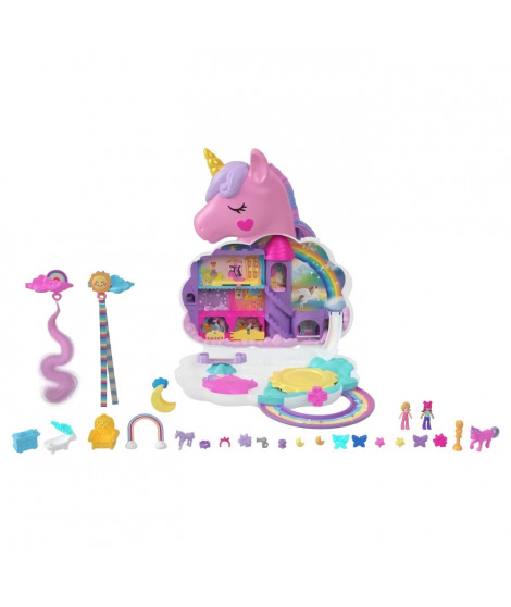 Polly Pocket - Salon Licorne Arc En Ciel   - Mini-Univers - 4 Ans Et +