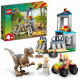 LEGO Jurassic Park 76957 L'Évasion du Vélociraptor, Jouet avec Dinosaure et Voiture
