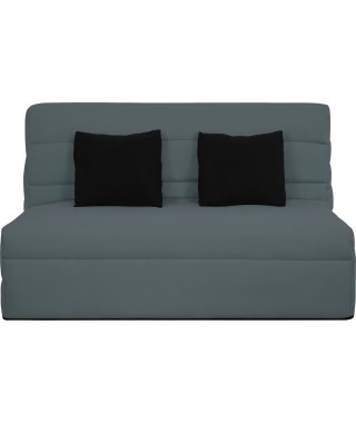 Banquette BZ Dunlopillo - Gris - Matelas Slyde 13cm - Anti-acarien, antibactérien, anti-moisissure