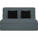 Banquette BZ Dunlopillo - Gris - Matelas Slyde 13cm - Anti-acarien, antibactérien, anti-moisissure