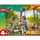 LEGO Jurassic Park 76957 L'Évasion du Vélociraptor, Jouet avec Dinosaure et Voiture
