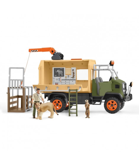 Camion de sauvetage d'animaux Schleich - Modele 42475 - Wild Life