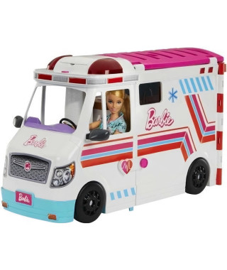 Barbie - Coffret Véhicule Médical avec ambulance et clinique - Poupée Mannequin - Barbie - HKT79 - POUPEE MANNEQUIN BARBIE