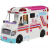 Barbie - Coffret Véhicule Médical avec ambulance et clinique - Poupée Mannequin - Barbie - HKT79 - POUPEE MANNEQUIN BARBIE