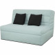 Banquette BZ 2 places - DUNLOPILLO - ReVEUR - Matelas Slyde Dunlopillo 188x138 - Vert