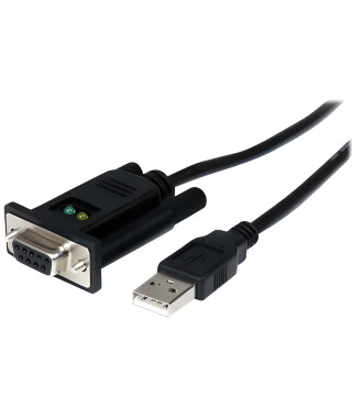 Câble adaptateur DCE USB vers série RS232 DB9 - Câble adaptateur DCE USB vers série RS232 DB9 null modem 1 port avec FTDI