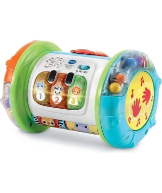 Rouleau d'activités interactif VTECH MAGI ROULEAU TAM-TAM 3 EN 1 pour bébé de 9 a 36 mois - Blanc/Multicolore