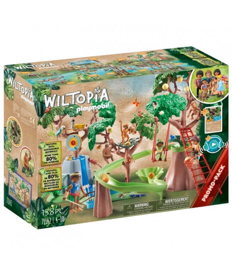 PLAYMOBIL - 71142 - Wiltopia - Aire de jeu tropicale de la jungle