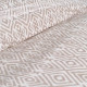 Parure de lit 2 personnes -TODAY - 240x200 cm - 100% Coton - Beige et Blanc