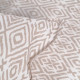 Parure de lit 2 personnes -TODAY - 240x200 cm - 100% Coton - Beige et Blanc