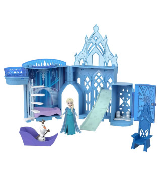 Princesse Disney - Reine Des Neiges - Coffret Histoire Chateau D'Elsa - Mini Univers - 3 Ans Et +