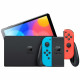 Console Nintendo Switch - Modele OLED  Bleu Néon & Rouge Néon + Mario Kart 8 Deluxe (Code) + 3 mois d'abonnement NSO (Code)