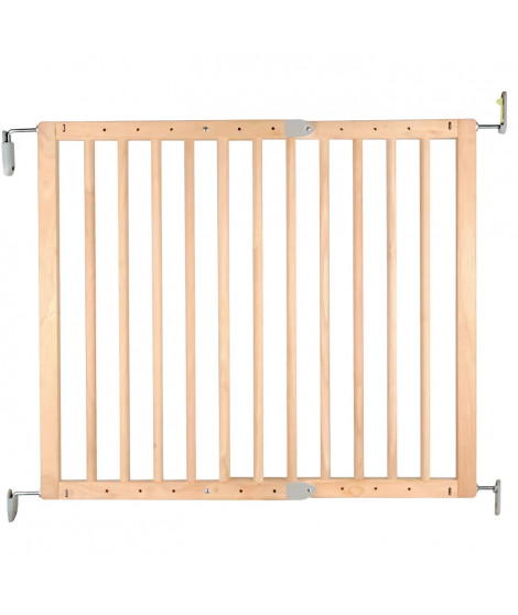 NORDLINGER PRO Barriere de sécurité Enfant PRUNE- 69 a 107 cm - Bois - Pivotante - Ouverture facile