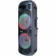 INOVALLEY KA113XXL - Enceinte lumineuse Bluetooth 400W - Fonction Karaoké - 2 Haut-parleurs - Boule kaléidoscope LED - Port USB