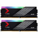 Mémoire RAM - PNY - XLR8 Gaming MAKO - RGB - DDR5 - 6400MHz - 2X16GB - (MD32GK2D5640040MXRGB)
