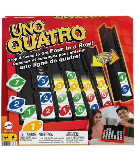 UNO QUATRO - MATTEL GAMES - HPF82 - JEUX DE CARTES MATTEL UNO