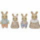 Poupée - SYLVANIAN FAMILIES - La famille Lapin Creme - Articulée et habillée avec soin