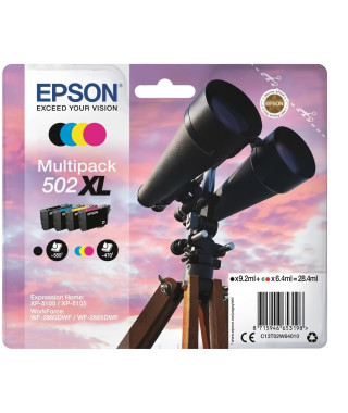 EPSON Multipack 502 XL - Jumelles - Noir, Cyan, Jaune, Magenta (C13T02W64020)