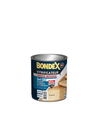 BONDEX Vitrificateur Mat pour Proteger et Rénover les Parquets et Escaliers - Incolore