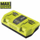 Chargeur 36V 2 ports 6,0 A RYOBI MAXPOWER