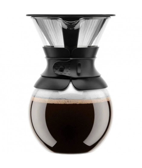 POUR OVER - Cafetiere BODUM , filtre permanent maille inox, 1.0 l, 8 tasses