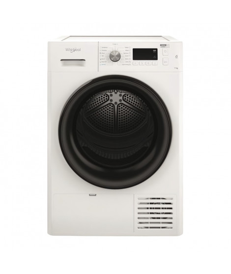 Seche-linge pompe a chaleur WHIRLPOOL FFTM1172BEE FreshCare - 7 kg - Induction - L60cm - Classe A++ - Blanc