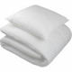 Pack couette 140x200 cm + 1 oreiller 60x60 cm + 1 Protege oreiller 60x60 cm - garnissage 100% Polyester - 350g/m² - blanc - DODO