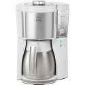 Cafetiere filtre MELITTA - Look V Therm Perfection 1025-15 Blanc/Acier Brossé - 10 tasses - AromaSelector