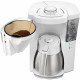 Cafetiere filtre MELITTA - Look V Therm Perfection 1025-15 Blanc/Acier Brossé - 10 tasses - AromaSelector