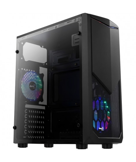 AEROCOOL BOITIER PC Tomahawk A - RGB - Moyen Tour - Noir - Format ATX (ACCM-PV17122.11)