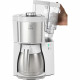 Cafetiere filtre MELITTA - Look V Therm Perfection 1025-15 Blanc/Acier Brossé - 10 tasses - AromaSelector