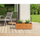 Jardiniere rectangulaire 60 L - Bois sapin d'Espagne - 80 x 40 x 27 cm - Traitement anti-corrosion