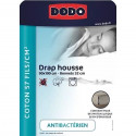 DRAP HOUSSE DODO - ANTIBACTERIENS - ANTHRACITE - 90X190 cm - Bonnet 32 cm