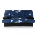 Banquette clic clac 3 places - tissu Bikini bleu - Style contemporain -  L 190 x P 92 cm - DREAM