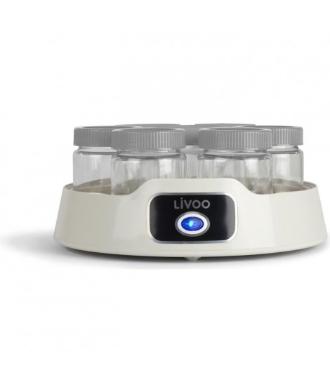 LIVOO - Yaourtiere - DOP180G - 14 pots en verre avec couvercle a visser  -  Capacité par pot : 170ml