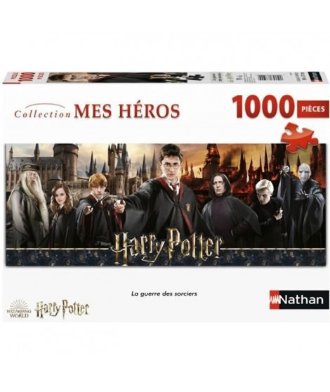 HARRY POTTER Puzzle 1000 pieces - La guerre des sorciers - Nathan - Puzzle Adultes - Des 12 ans